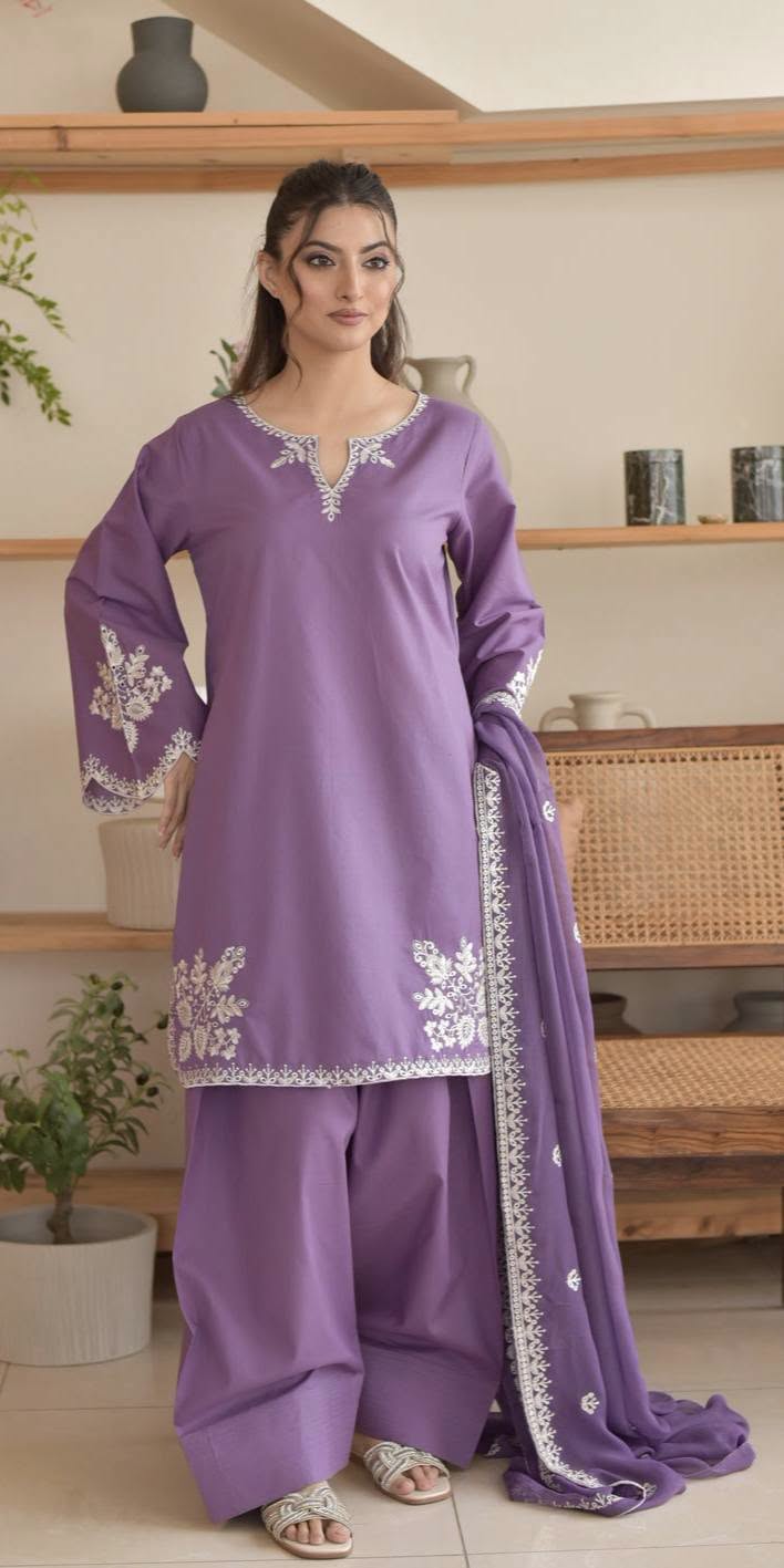 Farshi Shalwar 3-Piece Set