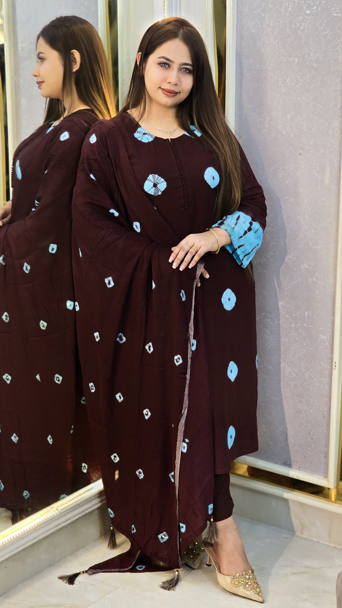 Neo Batik Style Three Piece Set